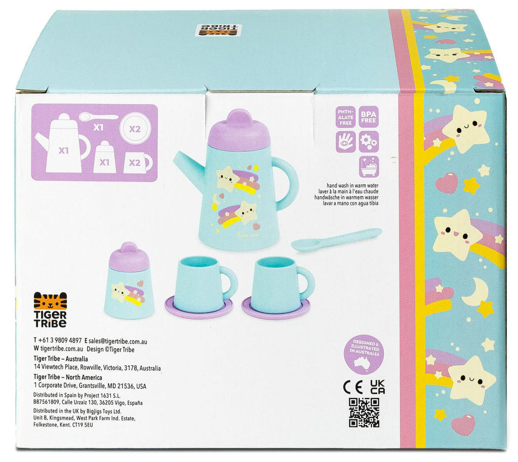 Tiger Tribe Silicone Tea Set - Starlight Party