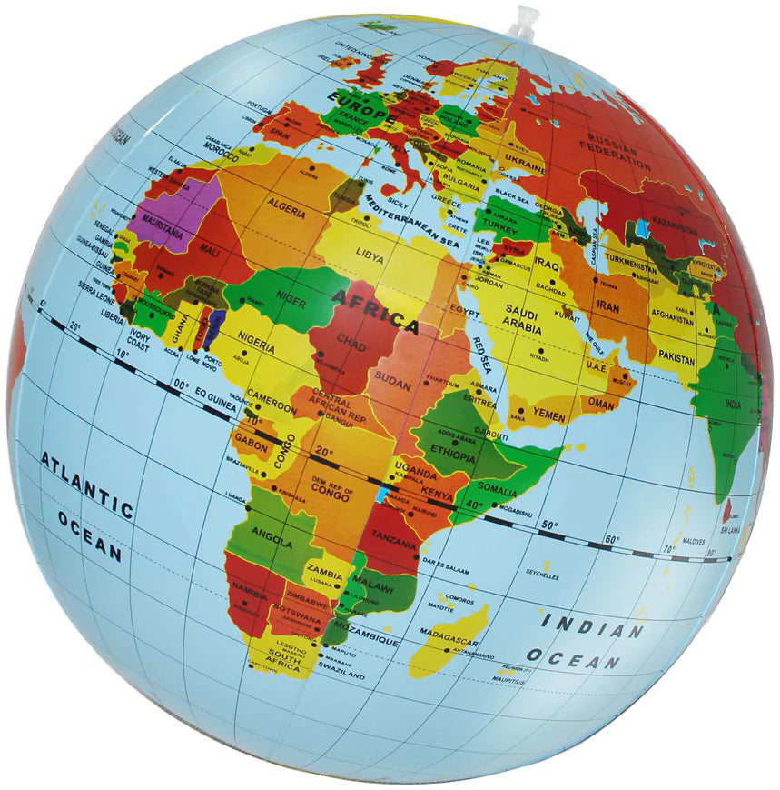Tiger Tribe Giant Inflatable Globe (50cm)