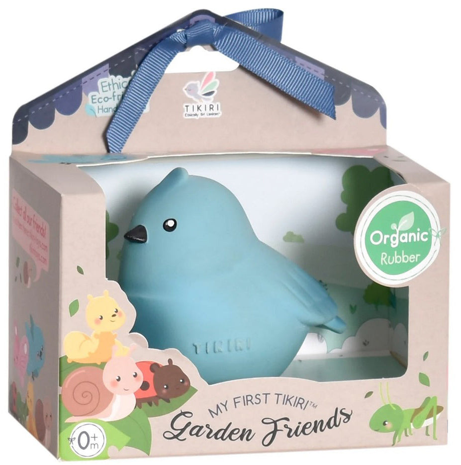 Tikiri My First Garden Friends Organic Teether Rattle - Bird