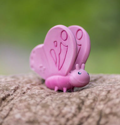 Tikiri My First Garden Friends Organic Teether Rattle - Butterfly