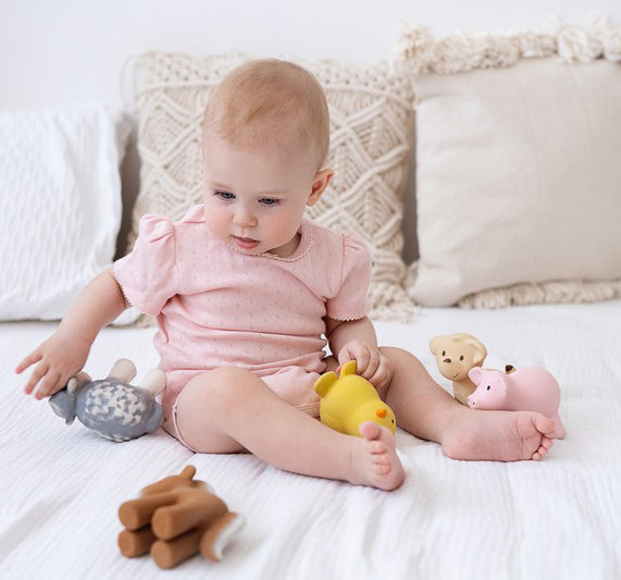 Tikiri My First Farm Animal Organic Teether Rattle - Chicken
