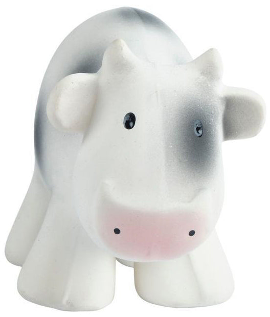 Tikiri My First Farm Animal Organic Teether Rattle - Cow