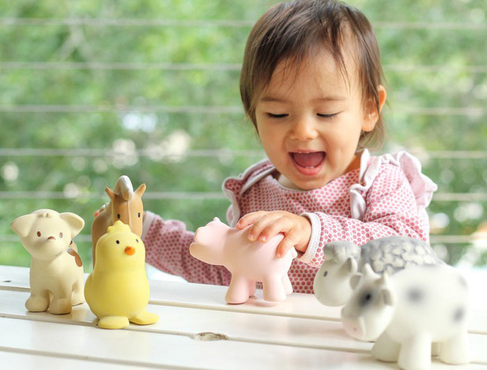 Tikiri My First Farm Animal Organic Teether Rattle - Chicken
