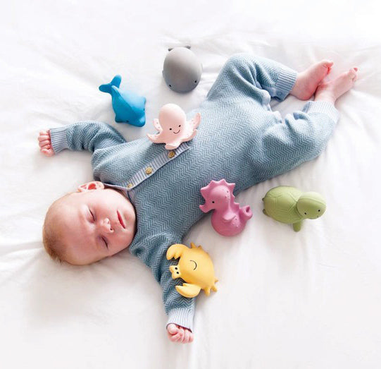 Tikiri My First Ocean Buddies Organic Teether Rattle - Crab