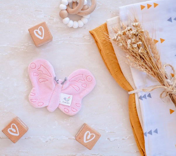 Tikiri Organic Sensory Scrunchie Toy - Butterfly