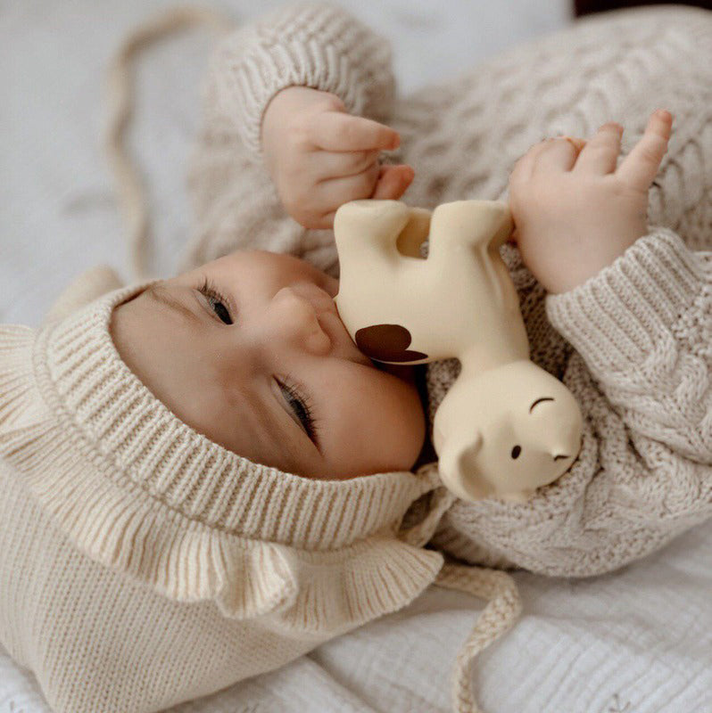 Tikiri My First Farm Animal Organic Teether Rattle - Puppy