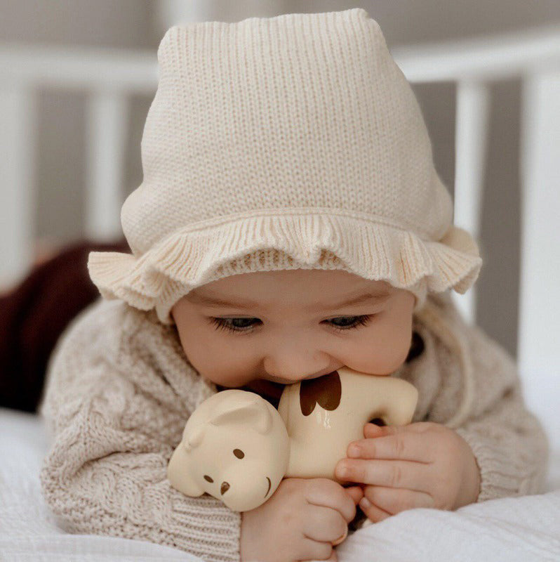 Tikiri My First Farm Animal Organic Teether Rattle - Puppy