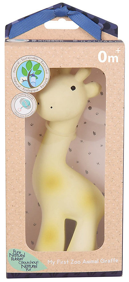 Tikiri My First Zoo Animal Organic Teether Rattle - Giraffe
