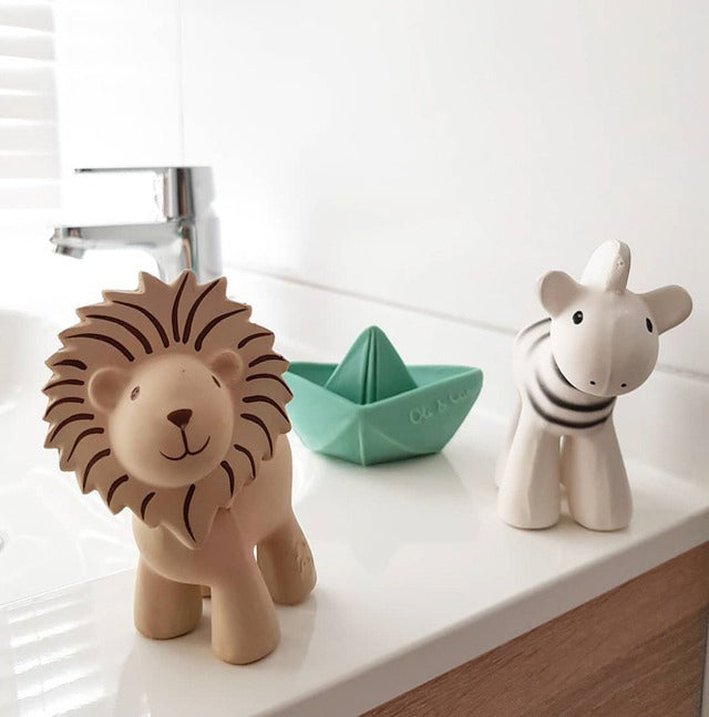 Tikiri My First Zoo Animal Organic Teether Rattle - Lion