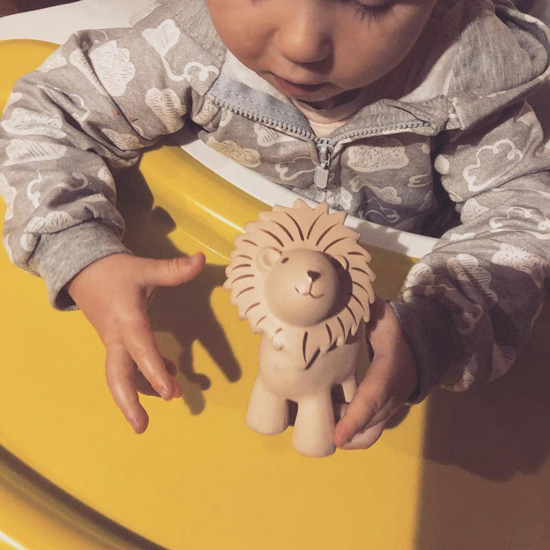 Tikiri My First Zoo Animal Organic Teether Rattle - Lion