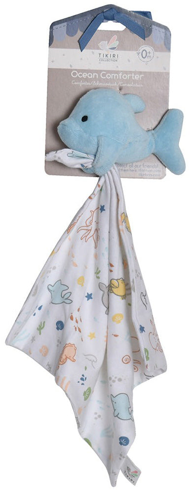 Tikiri Organic Ocean Comforter- Dolphin