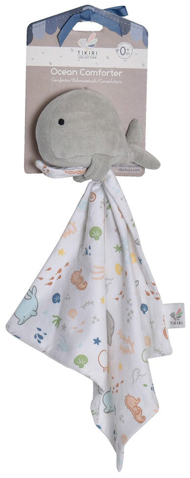 Tikiri Organic Ocean Comforter- Whale