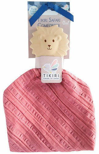 Tikiri My First Safari Organic Comforter & Teether - Lion