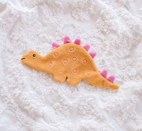 Tikiri Organic Sensory Scrunchie Toy - Stegosaurus