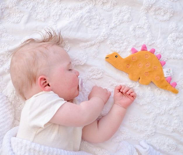 Tikiri Organic Sensory Scrunchie Toy - Stegosaurus