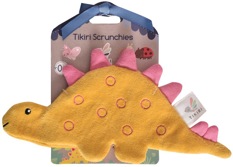 Tikiri Organic Sensory Scrunchie Toy - Stegosaurus