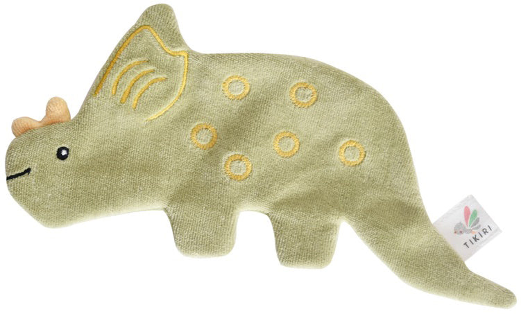 Tikiri Organic Sensory Scrunchie Toy - Triceratops