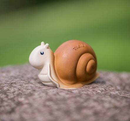 Tikiri My First Garden Friends Organic Teether Rattle - Snail