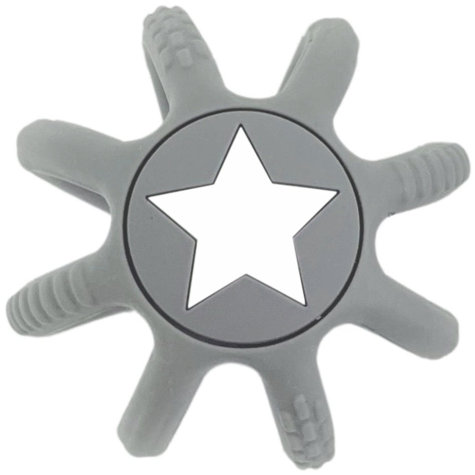 ES Kids Silicone Teether Ball - Grey