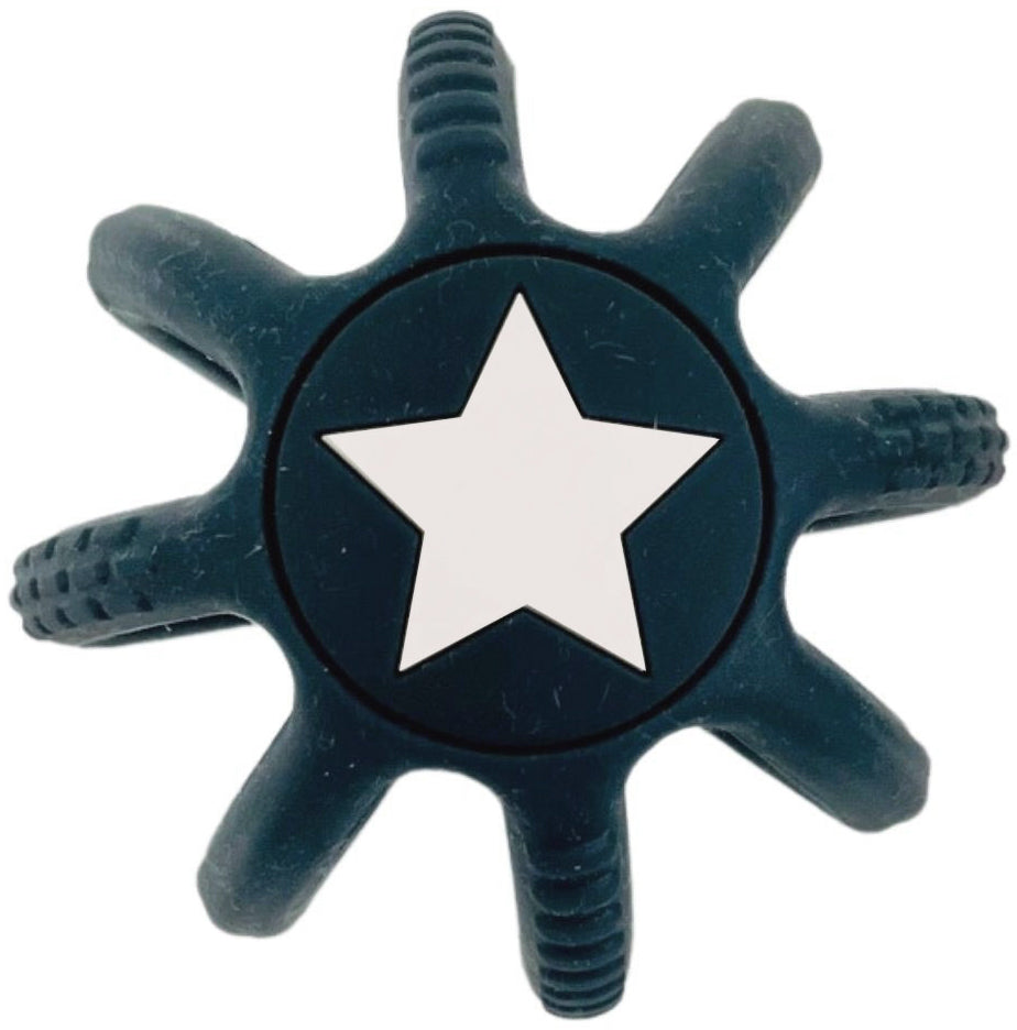 ES Kids Silicone Teether Ball - Navy Blue