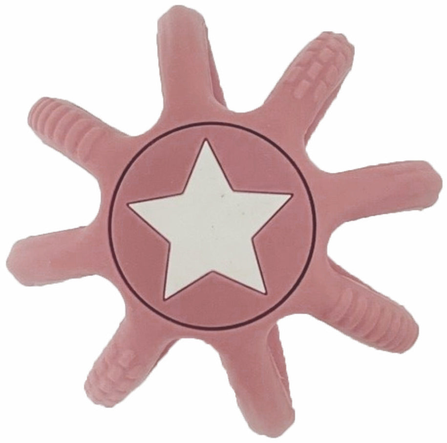 ES Kids Silicone Teether Ball - Pink
