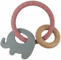 ES Kids Elephant Ring Silicone Teether - Pink