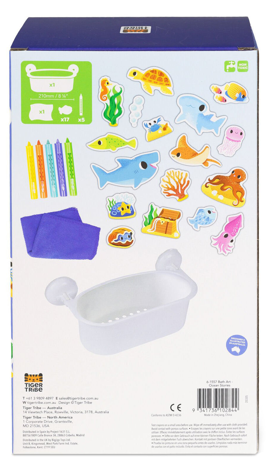Tiger Tribe Bath Art - Ocean Stories