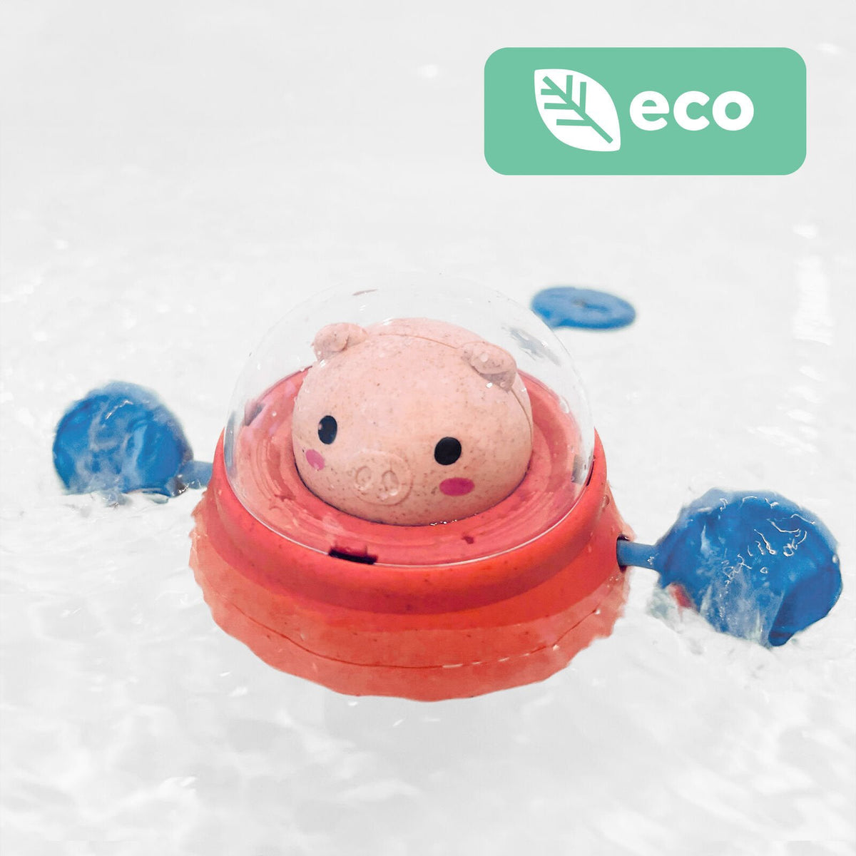 Tiger Tribe ECO Bath Paddle Ship - Space Piggy