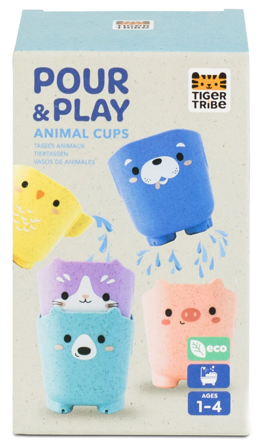 Tiger Tribe ECO Pour & Play - Animal Cups