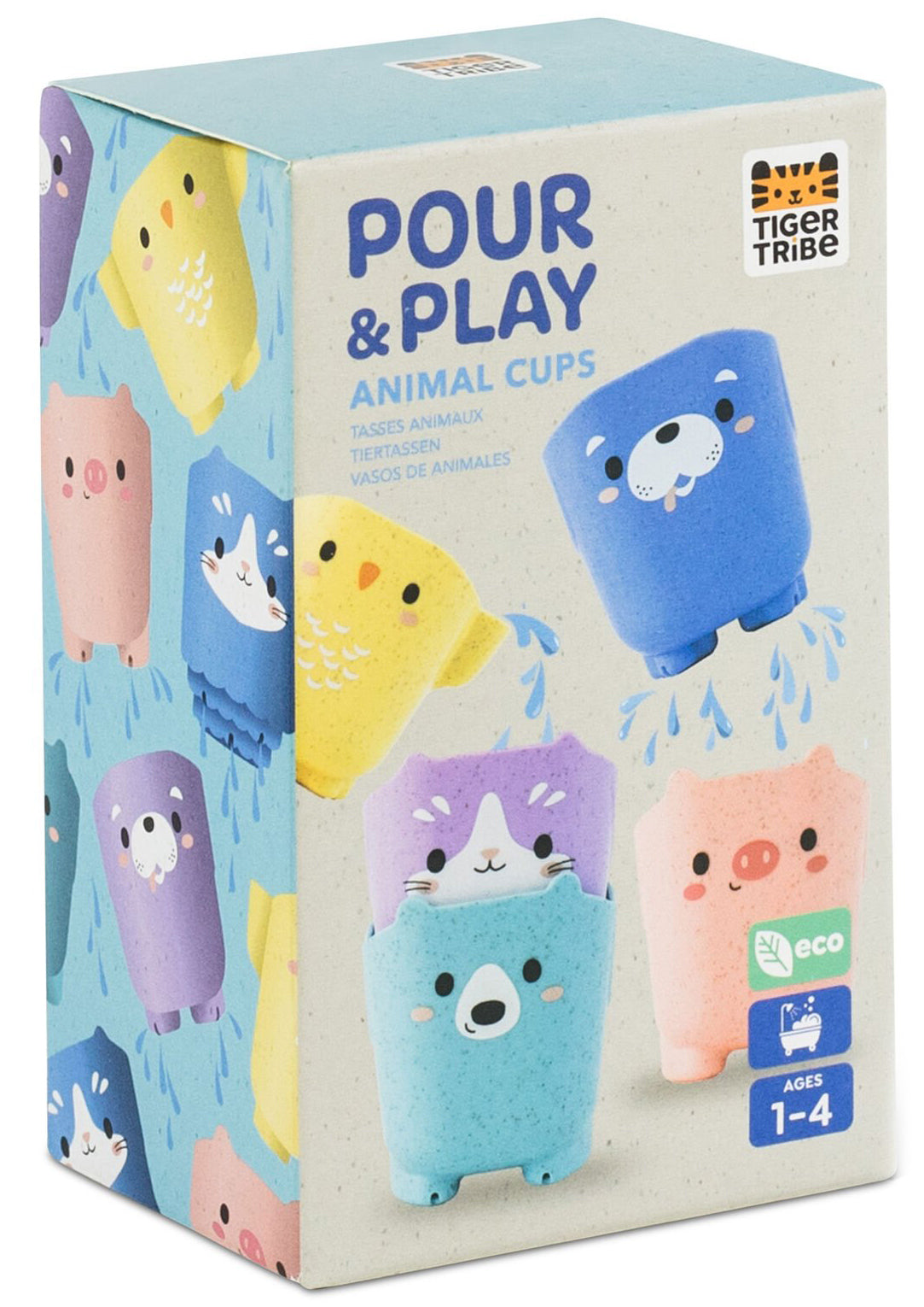 Tiger Tribe ECO Pour & Play - Animal Cups