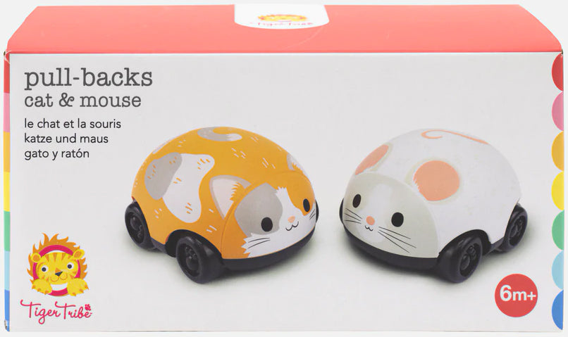 Tiger Tribe Pull-Backs - Cat & Mouse