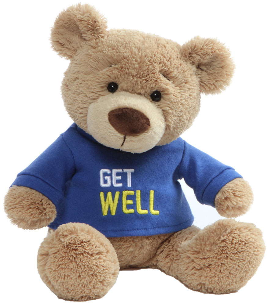 Gund Get Well Bear - Blue T-Shirt (30cm)
