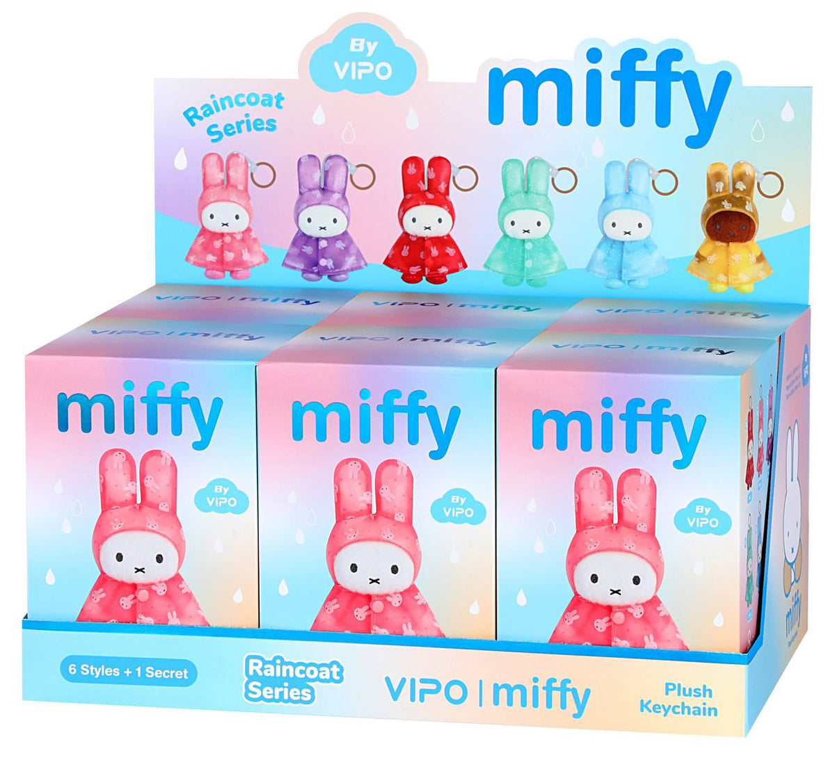 Miffy & Friends Blind Box - Raincoat Plush Keychain (Raincoat Series)