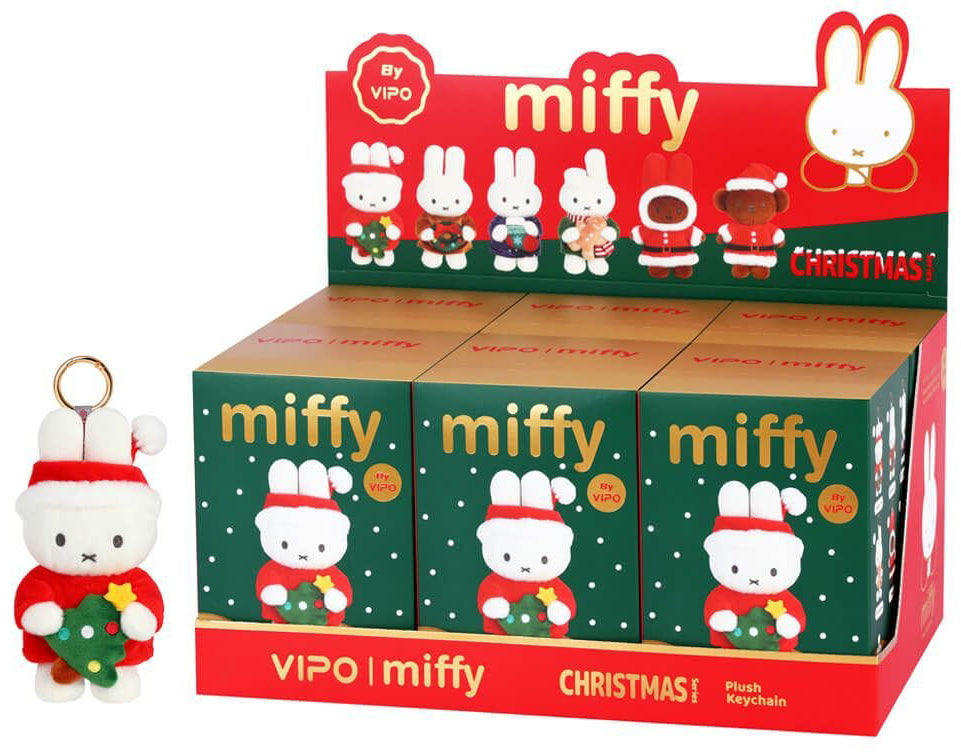 Miffy & Friends Blind Box - Xmas Plush Keychain (Christmas Series)