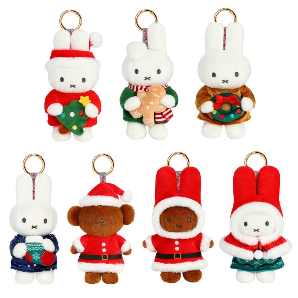 Miffy & Friends Blind Box - Xmas Plush Keychain (Christmas Series)