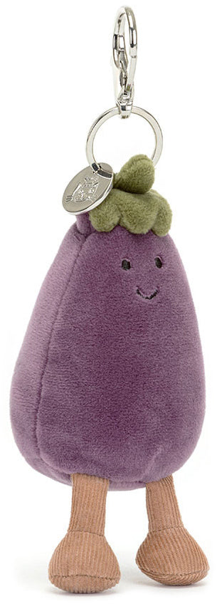 Jellycat Vivacious Eggplant Bag Charm (16cm)
