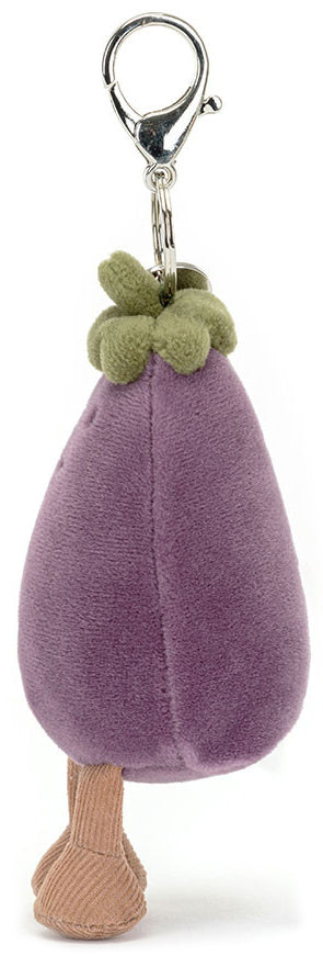 Jellycat Vivacious Eggplant Bag Charm (16cm)
