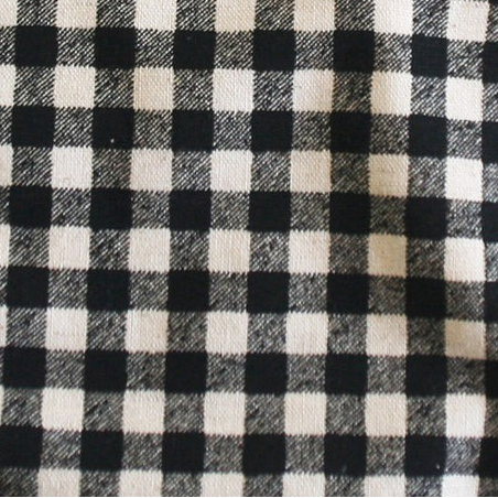 Black Check Linen