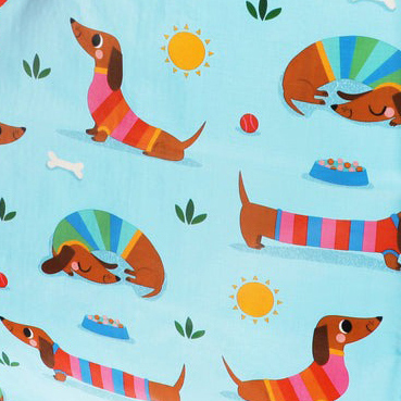 Sunny Sausage Dog (Blue)