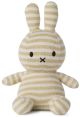 Miffy Plush Sitting Organic Cotton Knit - Sparkle Stripe Cream (23cm)