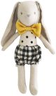 Alimrose Baby Boy Bunny - Black Check (26cm)