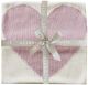 Alimrose Baby Heart Blanket - Natural & Pink