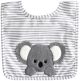 Alimrose Baby Koala Bib - Grey