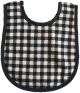 Alimrose Bib - Black Check Linen