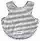 Alimrose Bib with Arm Holes - Grey Stripe