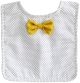 Alimrose Bow Tie Bib - Navy Pinspot