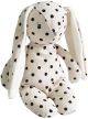 Alimrose Floppy Bunny - Black Spot Linen (23cm)