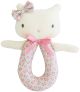 Alimrose Kitty Grab Rattle - Ditsy Floral