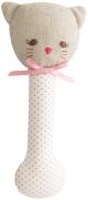 Alimrose Kitty Stick Rattle - Spot Pink