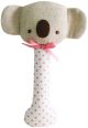 Alimrose Koala Stick Rattle - Pink Spot on Ivory